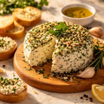 Garlic and herb cheese bourish