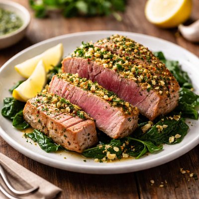 Garlic and herb tuna