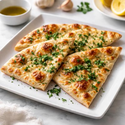 Garlic and parsley flatbread