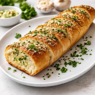 Garlic bread baguette