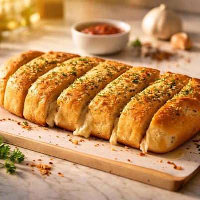 Garlic bread dominos