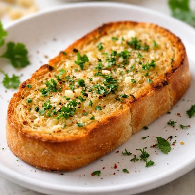 Garlic bread slice