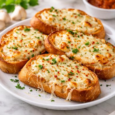 Garlic bread with cheese