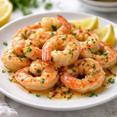 Garlic butter shrimp