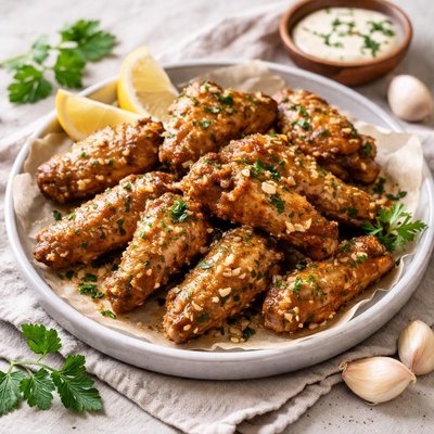 Garlic butter wings