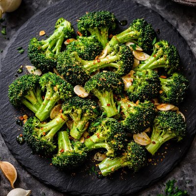 Garlic buttered broccoli