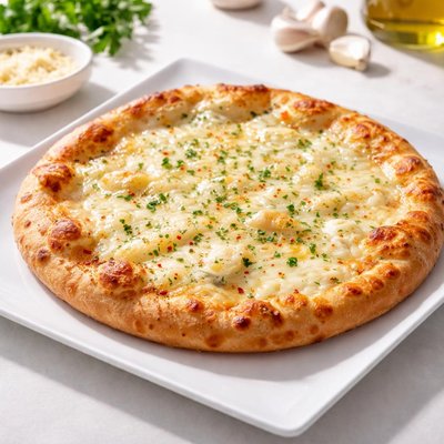 Garlic cheese pizza