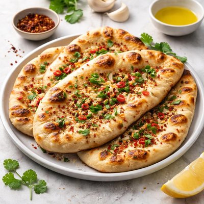 Garlic chili naan