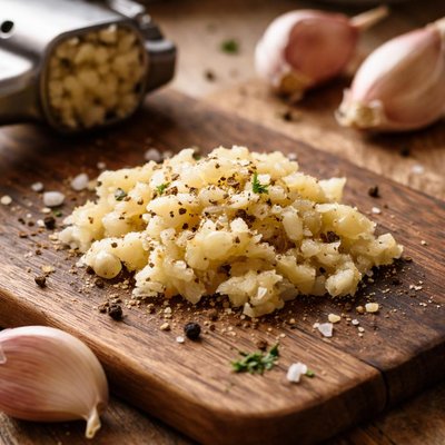 Garlic cloves crushed