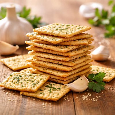 Garlic crackers