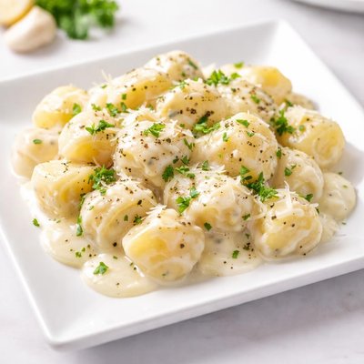 Garlic cream potatoes