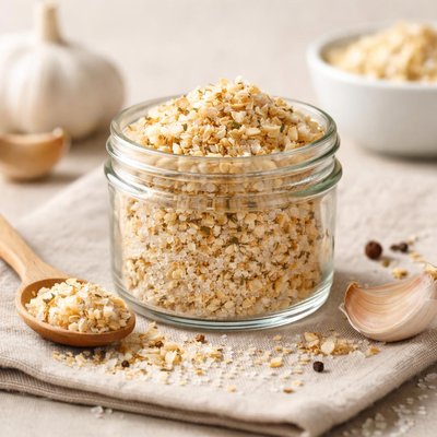 Garlic finishing salt
