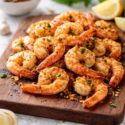 Garlic fried shrimp