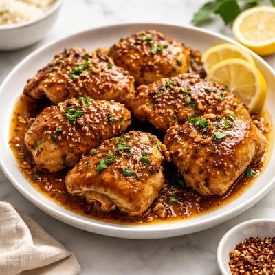 Garlic glazed chicken