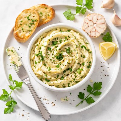 Garlic herb butter spread