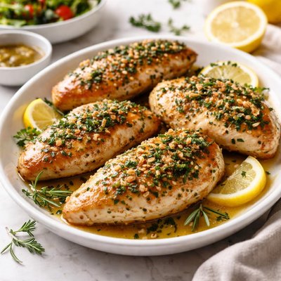 Garlic herb chicken