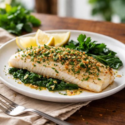 Garlic herb whitefish