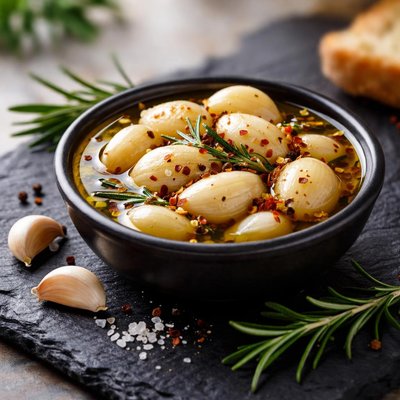 Garlic in oil