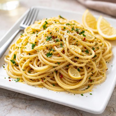 Garlic lemon pasta