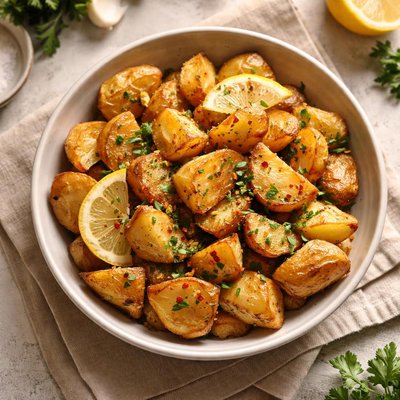 Garlic lemon potatoes