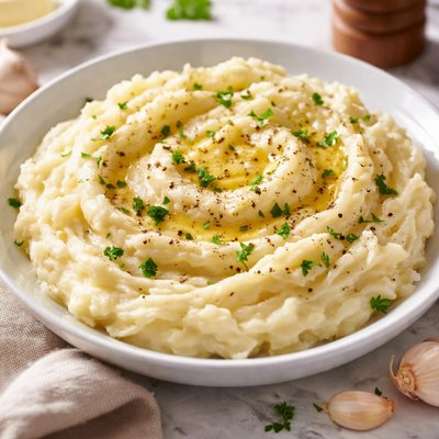 Garlic mashed potatoes