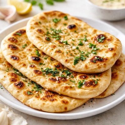 Garlic naan bread