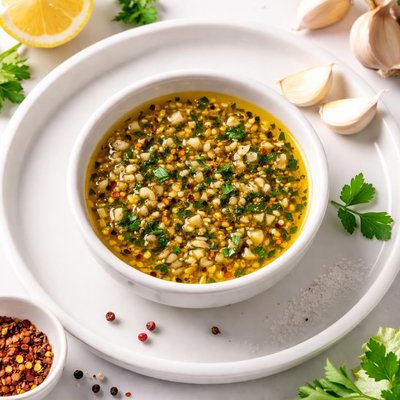 Garlic oil dressing