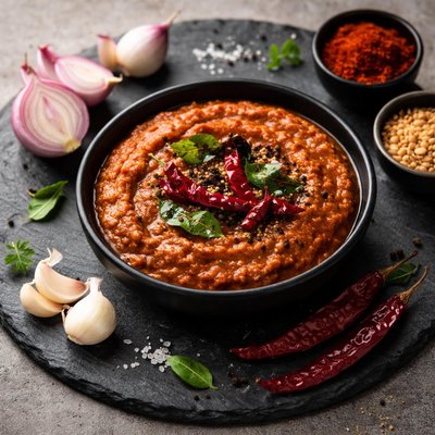 Garlic onion chutney