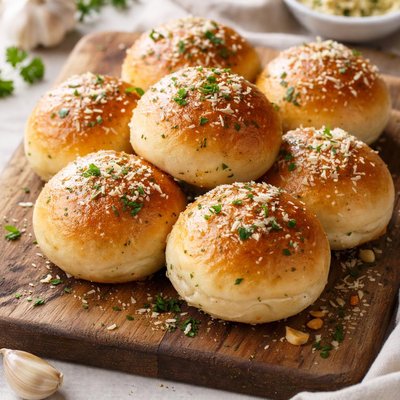 Garlic parmesan dinner roll