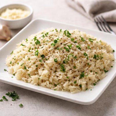 Garlic parmesan rice