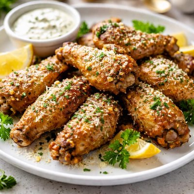 Garlic parmesan wings