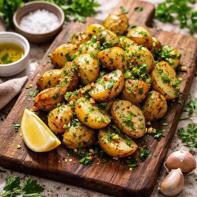 Garlic parsley potatoes