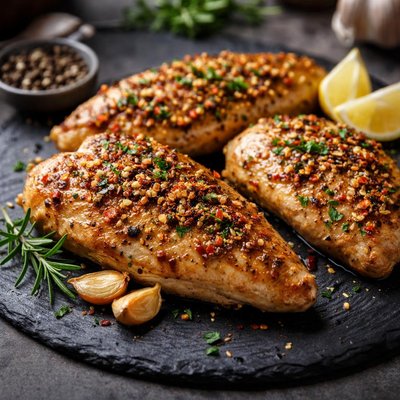 Garlic pepper chicken breast