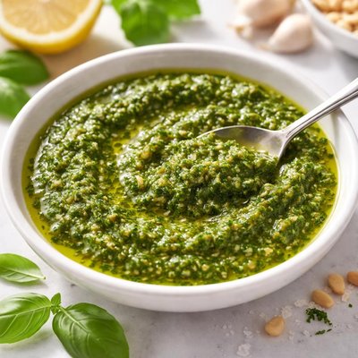 Garlic pesto sauce