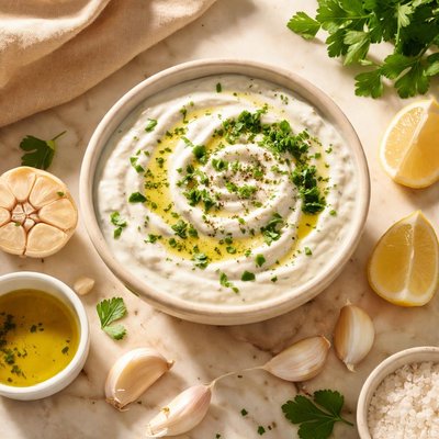 Garlic sauce with yogurt