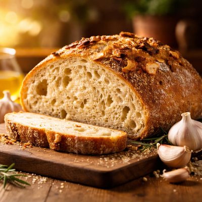 Garlic sourdough