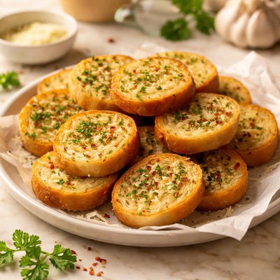 Garlic toast rounds
