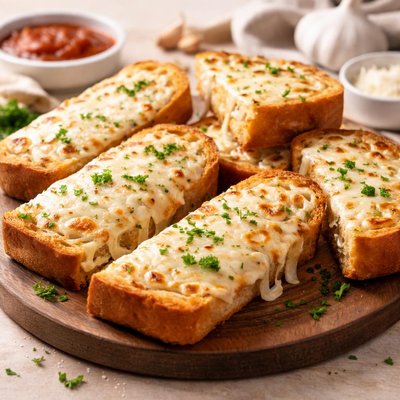 Garlic toast with cheese