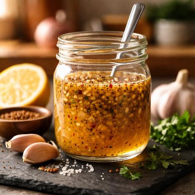Garlic vinaigrette