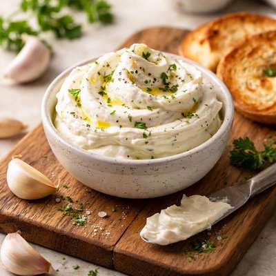 Garlic whip cream cheese