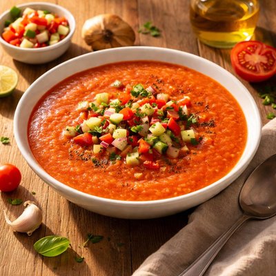 Gazpacho sin pan