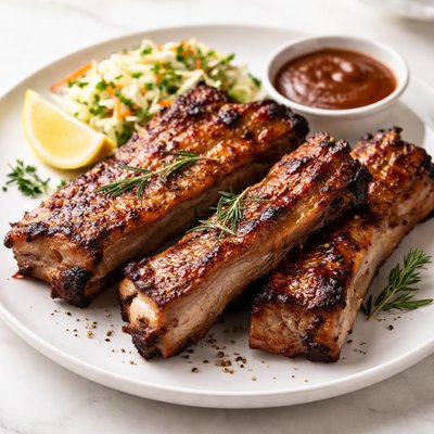 Gebratene schweinerippe