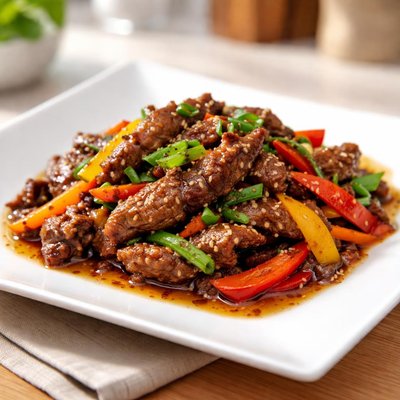 Gebratenes rindfleisch