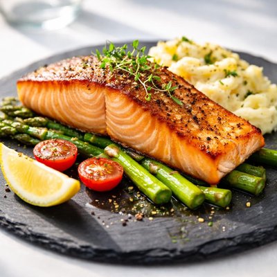 Gebratenes salmfilet