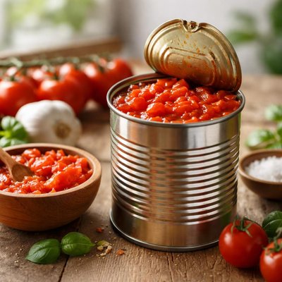 Gehackte tomaten aus der dose