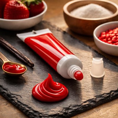 Gel red food coloring
