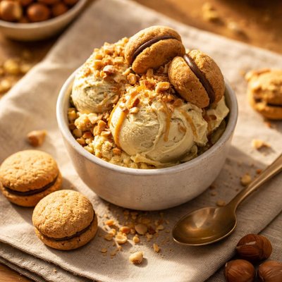 Gelato baccio di dama