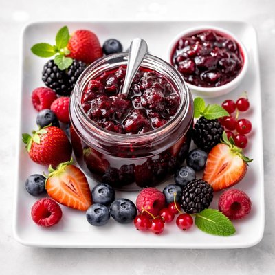 Geleia de frutas vermelhas