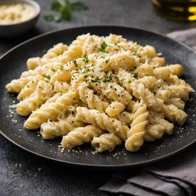 Gemelli with mascarpone cheese