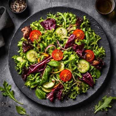 Gemischter blattsalat